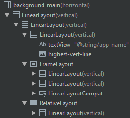 app layout with HTML XML structure in Tic Tac Toe