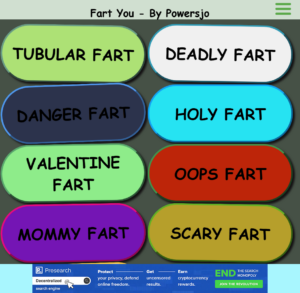 FartYou mobile view